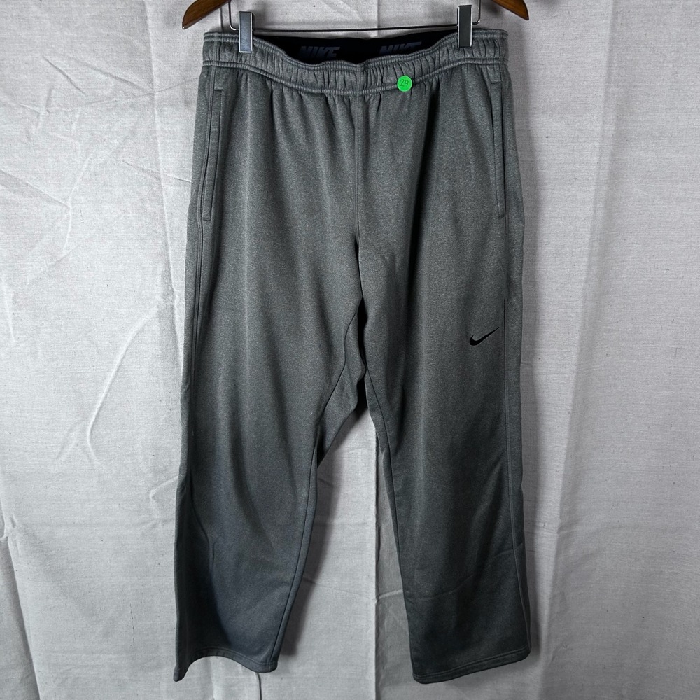 Nike Therma-FIT Sweatpants Mens Large Charcoal Gray Fleece Joggers RN56323